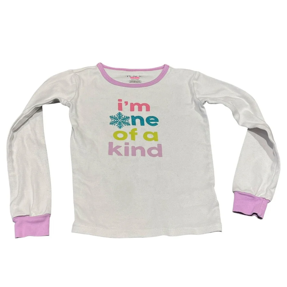 The Children's Place Girls I'm One Of A Kind (snowflake) Pajamas 2 Pc Set Size 6